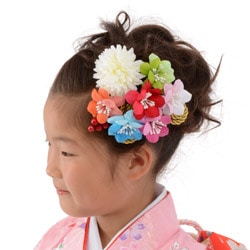 髪飾りセット マルチカラー マムと桜