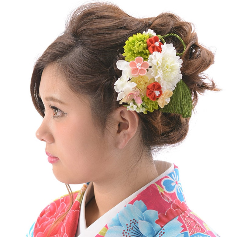 髪飾りセット こはる グリーン