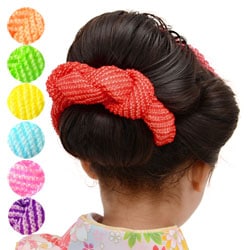 髪飾り かのこ 柳絞り 単色