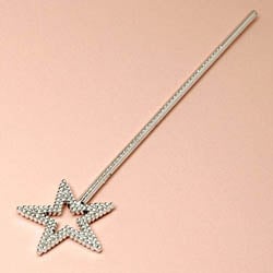 子供ステッキ スター シルバー 長さ34cm 難物 中国製