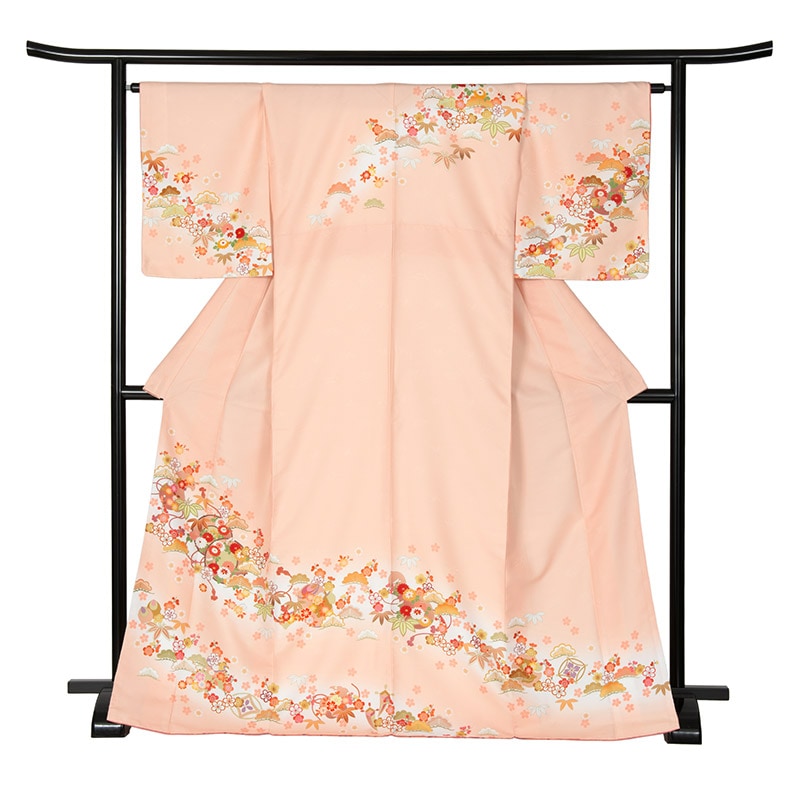 附下 ポリ サーモンピンク 鼓 裄180 中国製