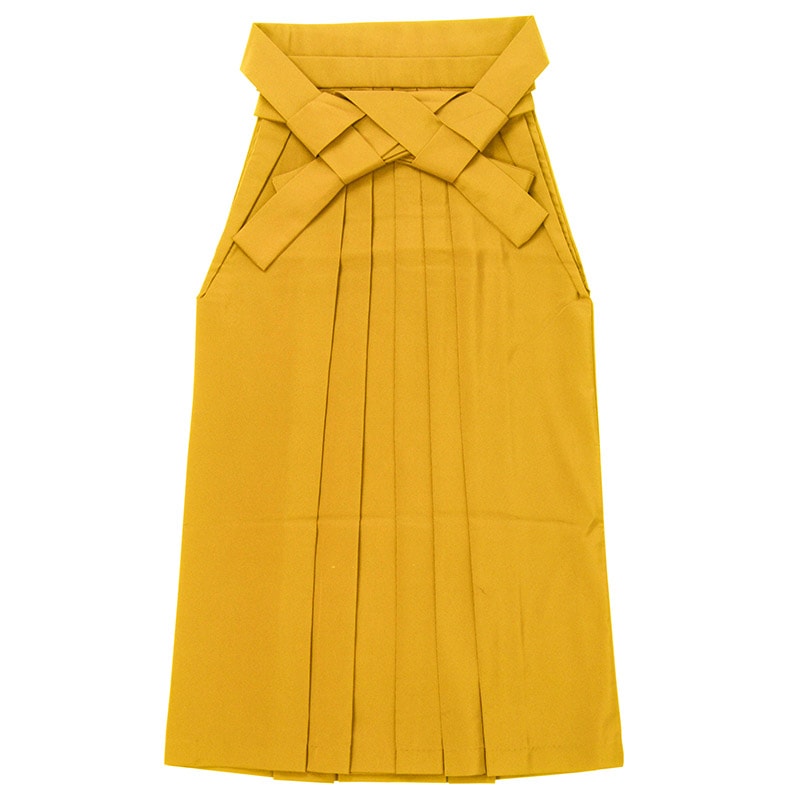 大人女子袴 カラシ 無地 中国製