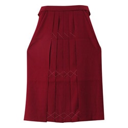 大人女子袴 ワイドサイズ エンジ 無地 中国製