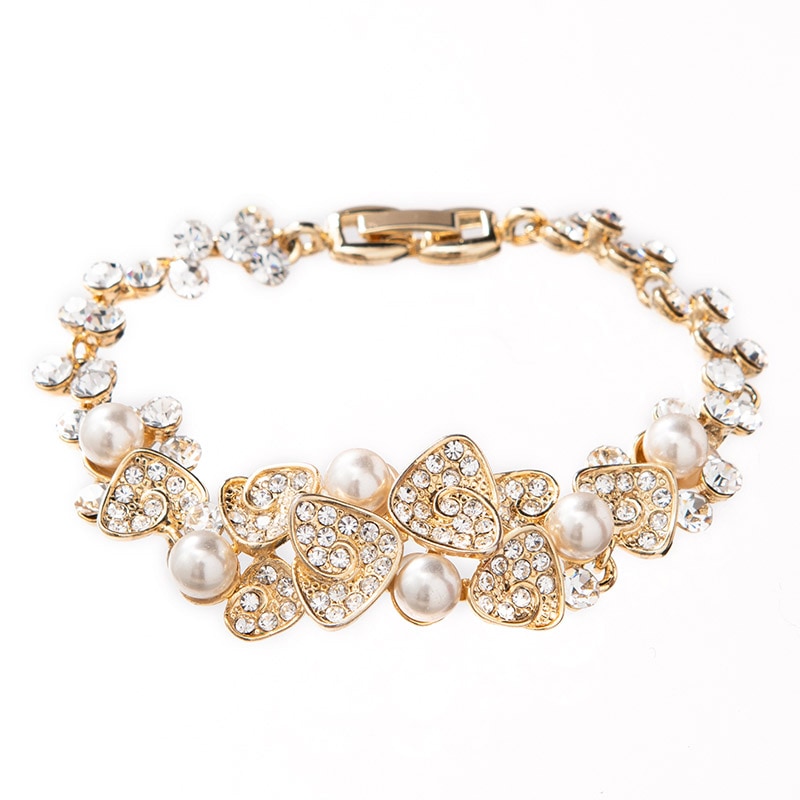 婦人ブレスレット ゴールド パール 韓国製