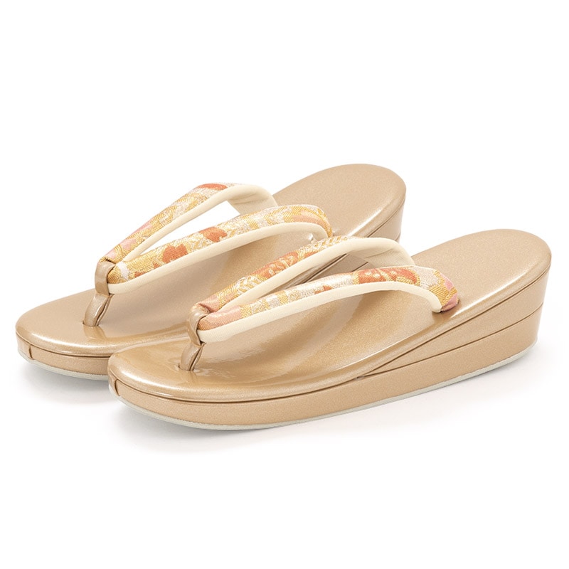 草履単品 金/銀 佐賀錦 中国製