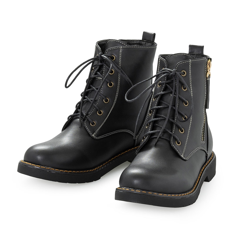 紳士ブーツ 黒 合皮 高さ3cm