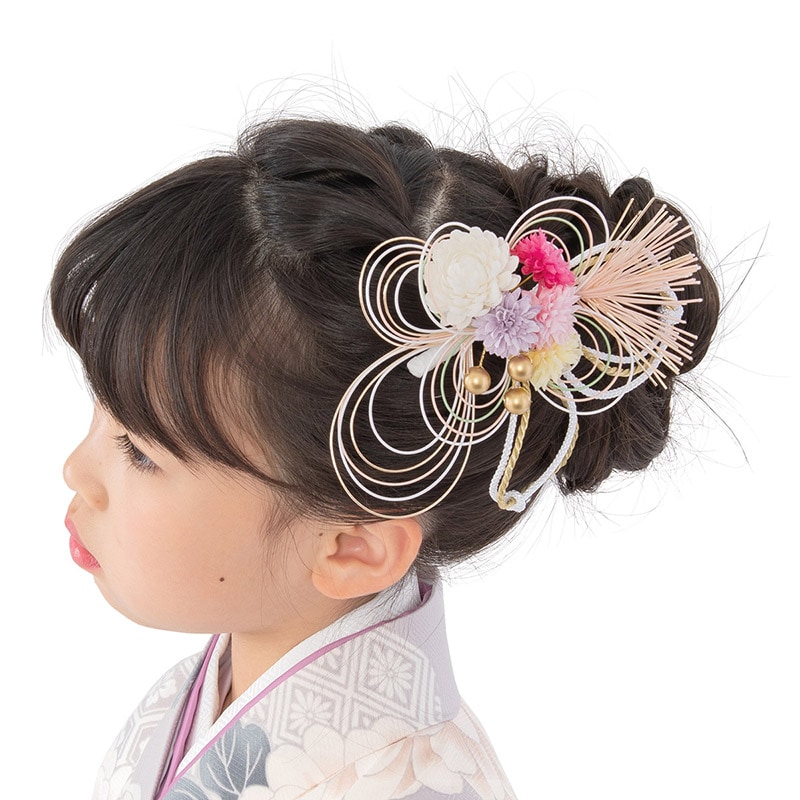 髪飾り 白 花のたより