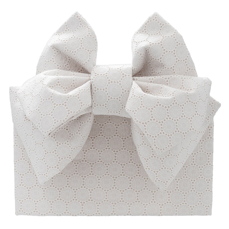 女の子結び帯 白 レース