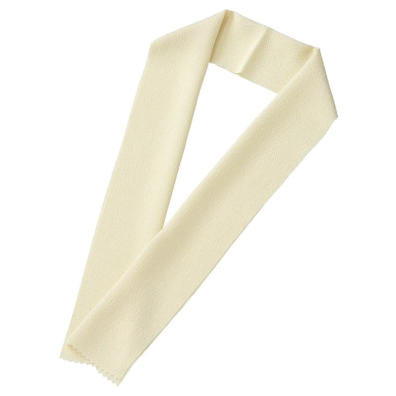 女の子半衿 ポリ ちりめん アイボリー 7才