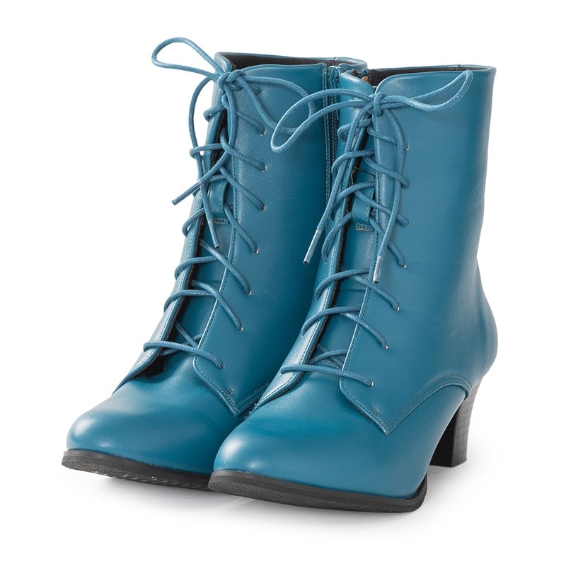 編上げブーツ ブルー 中国製