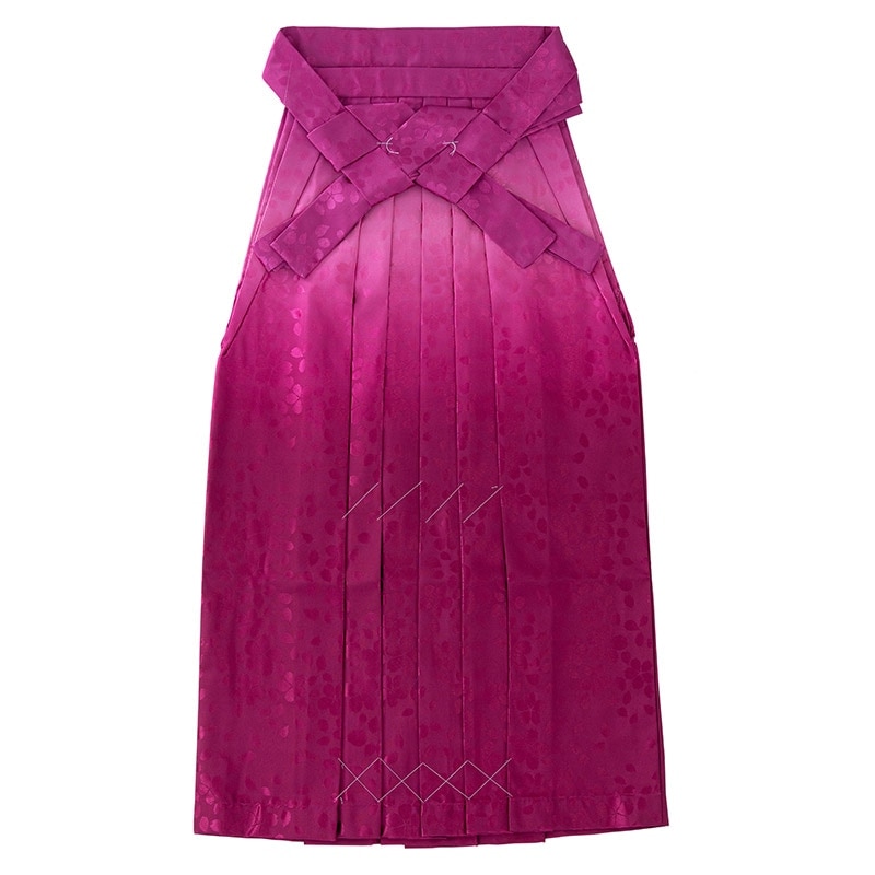 大人女子袴 ピンク濃淡ぼかし 中国製