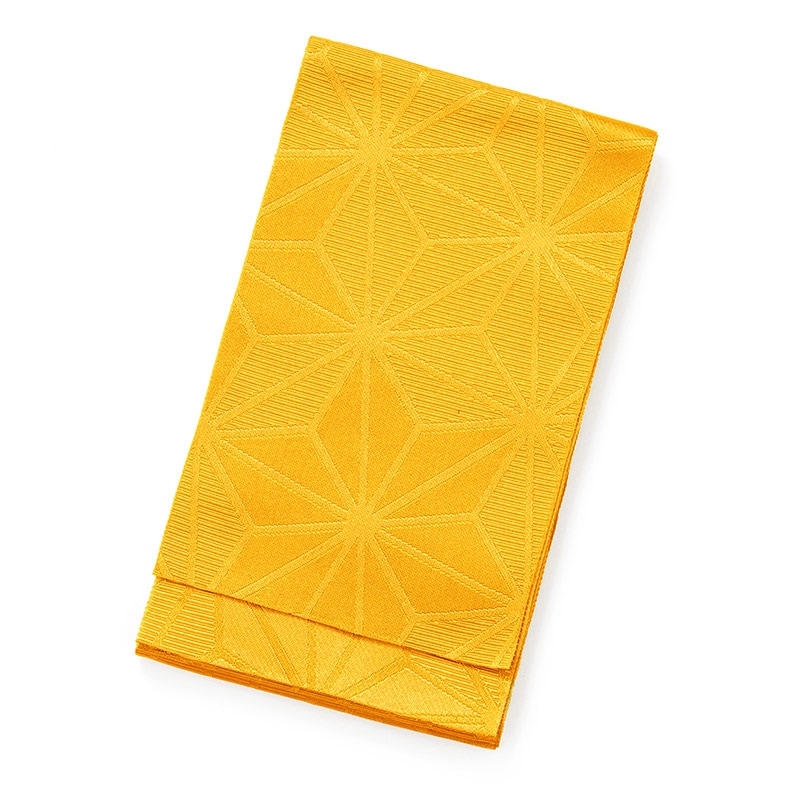 女子袴下帯 麻の葉 黄色