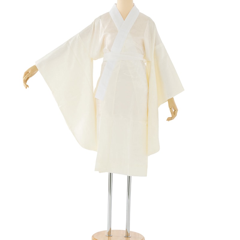 長襦袢 二尺袖用 ポリ クリーム バチ衿 178 ショート丈 中国製