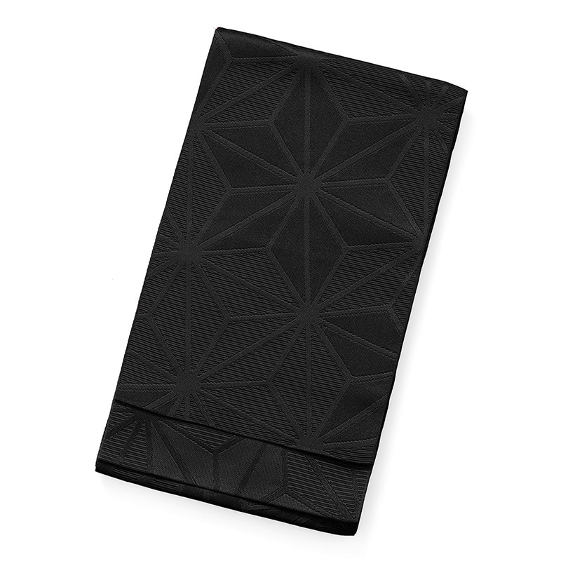 女子袴下帯 麻の葉 黒