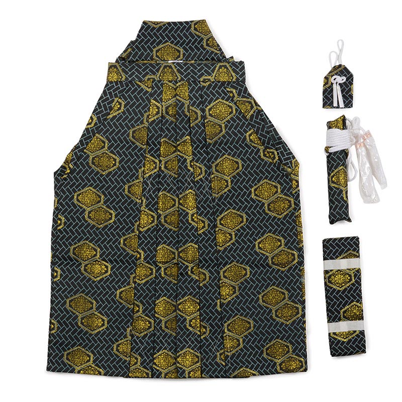 男の子袴セット 紺 亀甲 難物 中国製