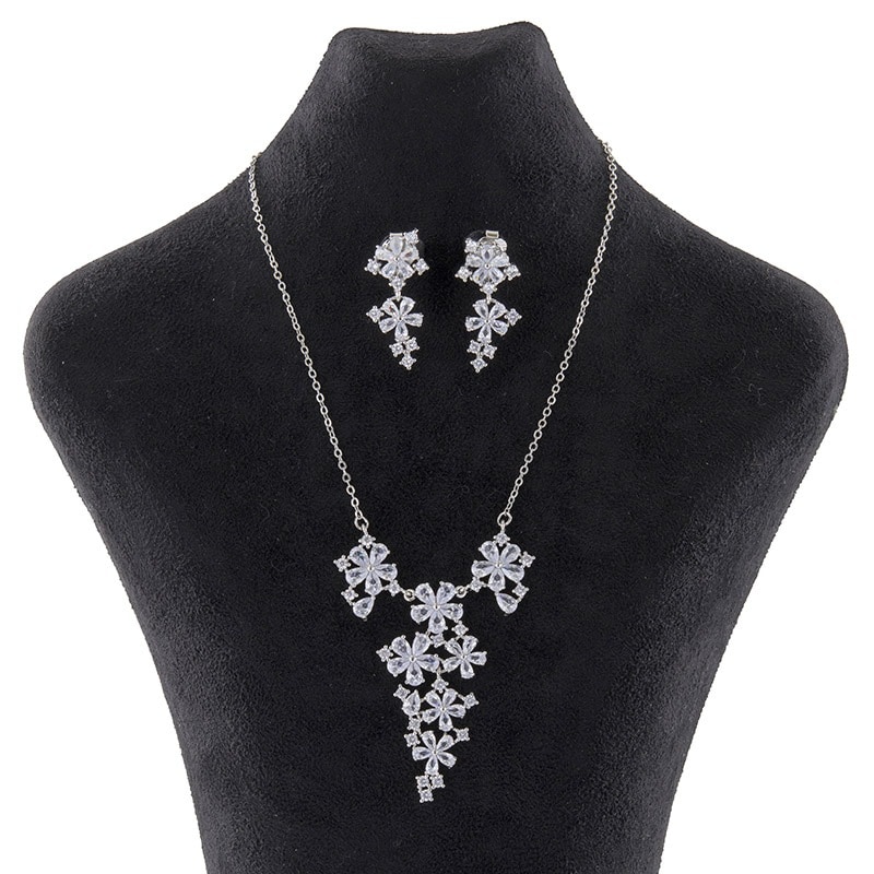 女の子ネックレス・イヤリングセット リトルフラワー 中国製