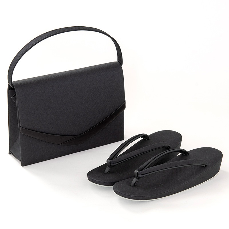 草履バッグセット 喪服用 オットマン ビニール底