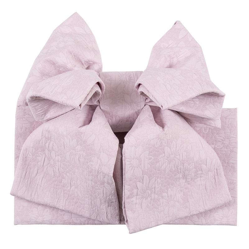 女の子結び帯 薄紫 ガーベラ