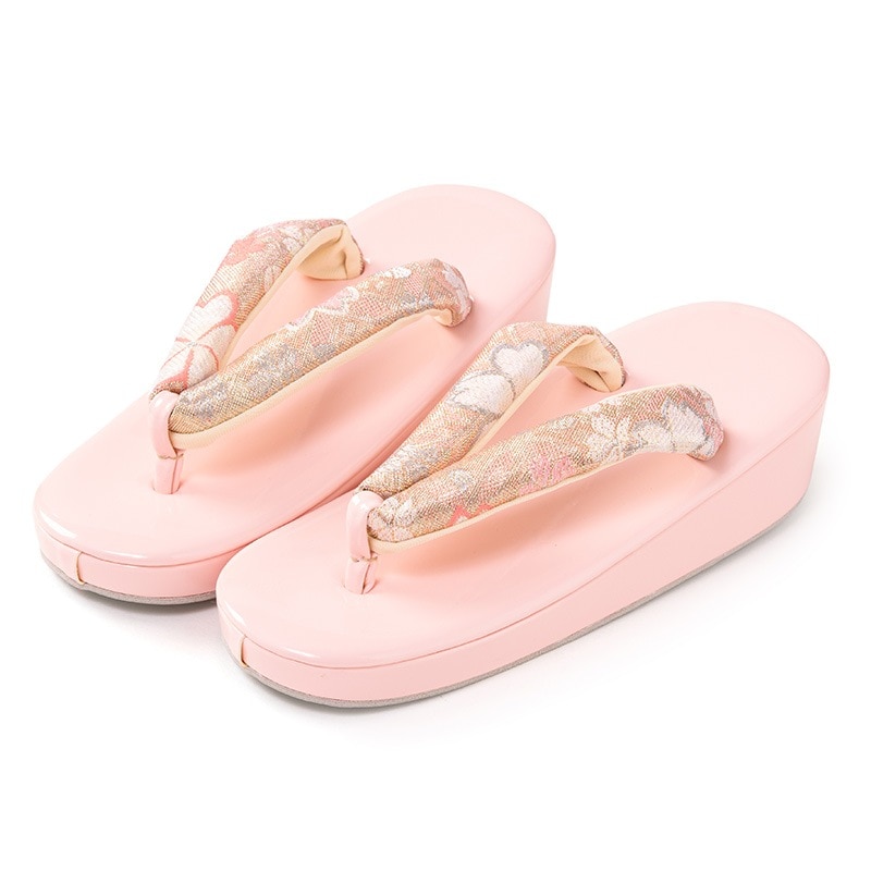 女の子草履単品 ピンク 佐賀錦 中国製