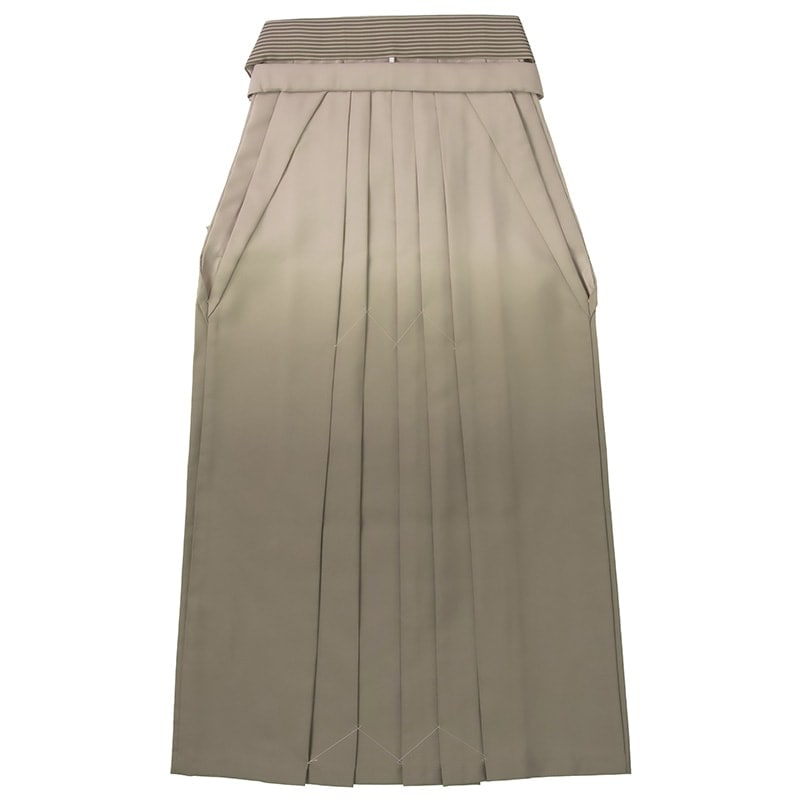 大人女子袴 ブラウンボカシ/縞 無地 中国製