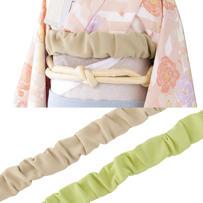 女の子簡易帯揚 ポリ しわ型 中国製