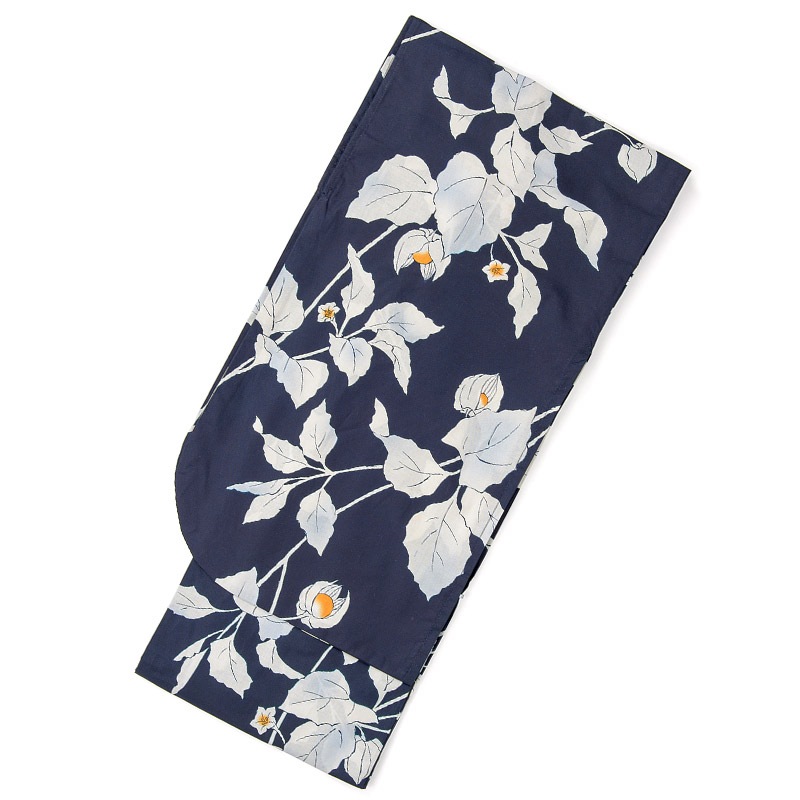 ジュニア女の子浴衣 濃紺 ほおずき 