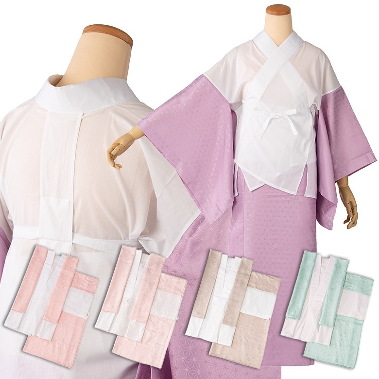 長襦袢 二部式 1尺3寸 綿ポリ  バチ衿 169 M寸 中国製