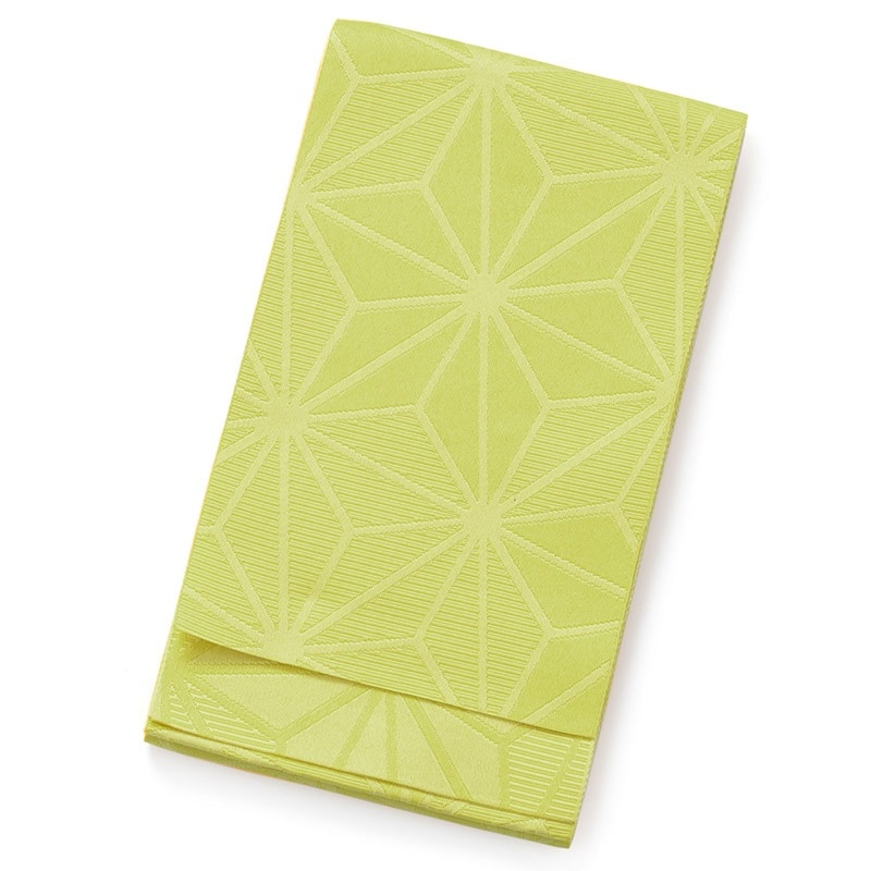 女子袴下帯 麻の葉 若草