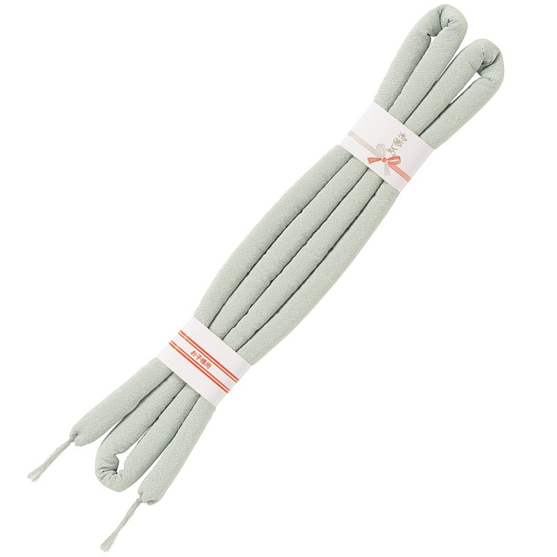 女の子丸ぐけ ちりめん 薄グレー