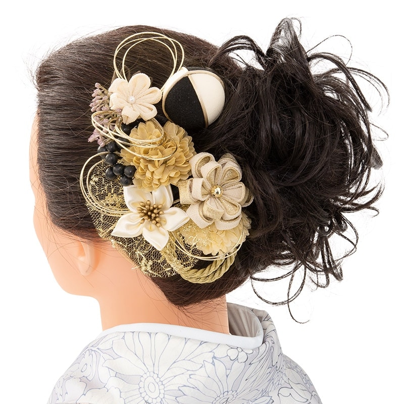 髪飾り モカ 木の実の花束 6本組 