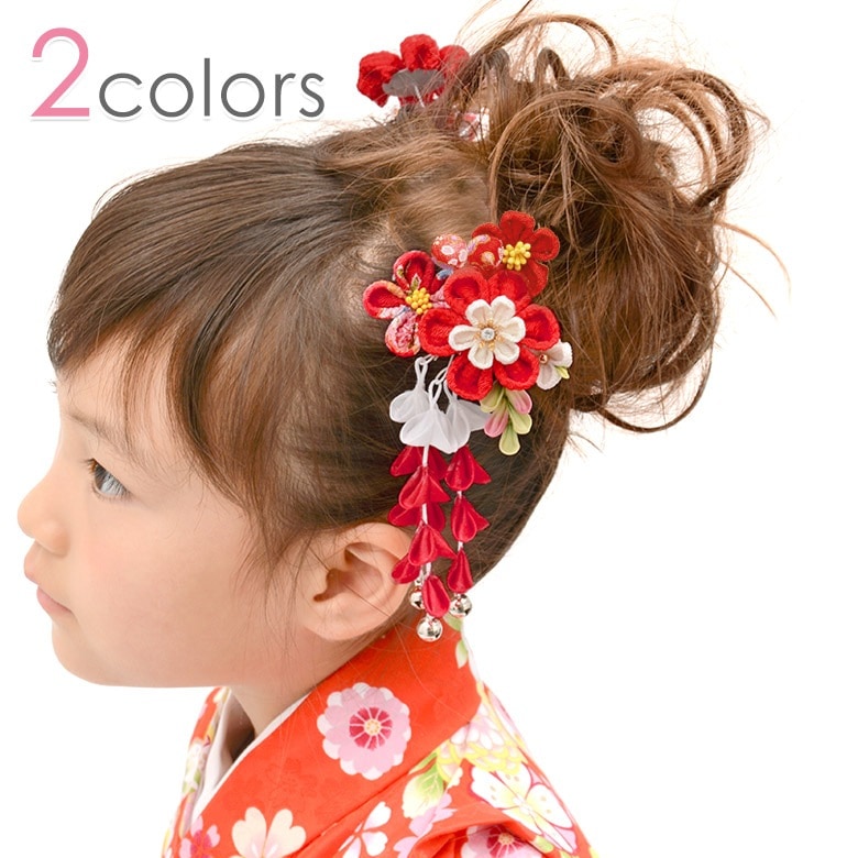 髪飾り ちりめんかんざし 葵 中国製