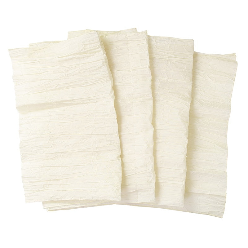 大人しわ兵児帯 白 中国製