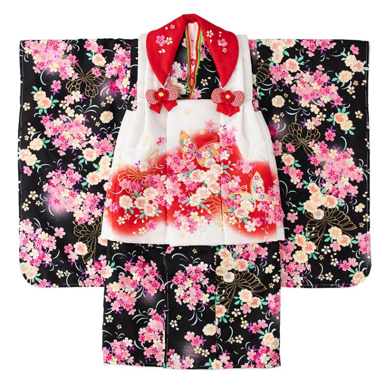 女の子被布セット ポリ 特価品 3才 中国製