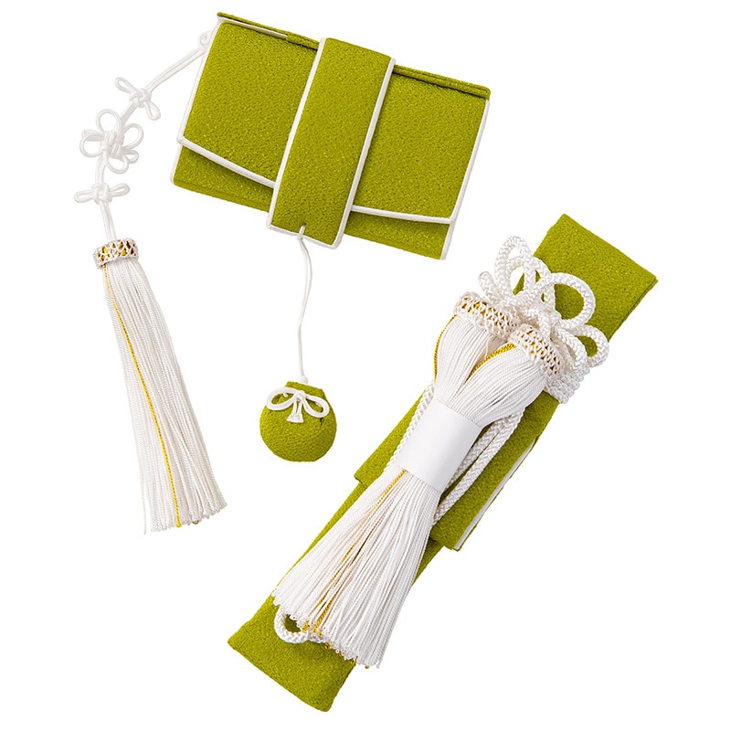 婚礼花嫁 箱迫二点セット ポリ ちりめん 抹茶【納期約1ヵ月・返品不可