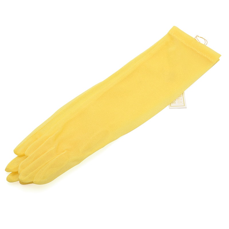 女の子手袋 スパークオーガン ロング M 黄