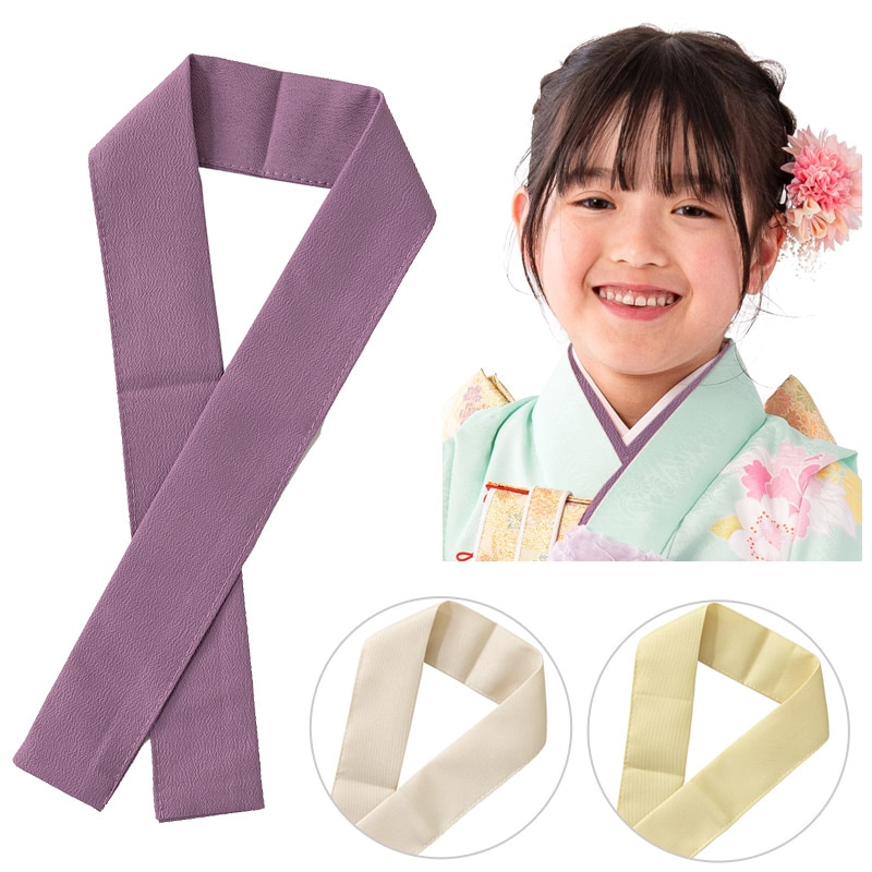 女の子重ね衿 ポリ  7才 中国製