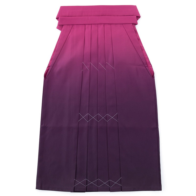 大人女子袴 ワイン濃淡ぼかし 2Wサイズ 難物 中国製