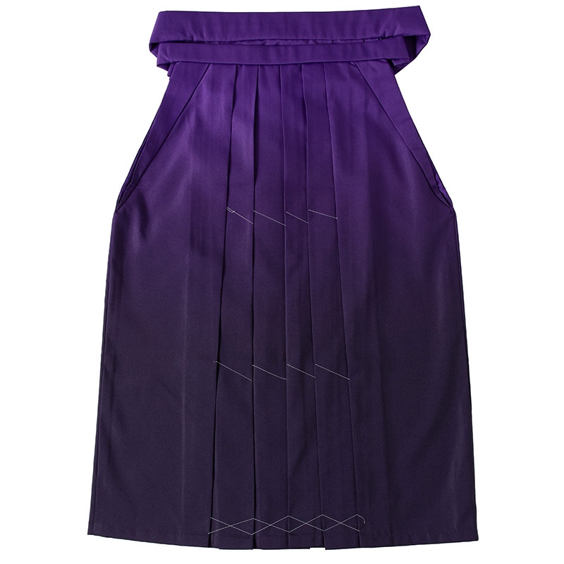 大人女子袴 紫濃淡ぼかし 2Wサイズ 難物 中国製