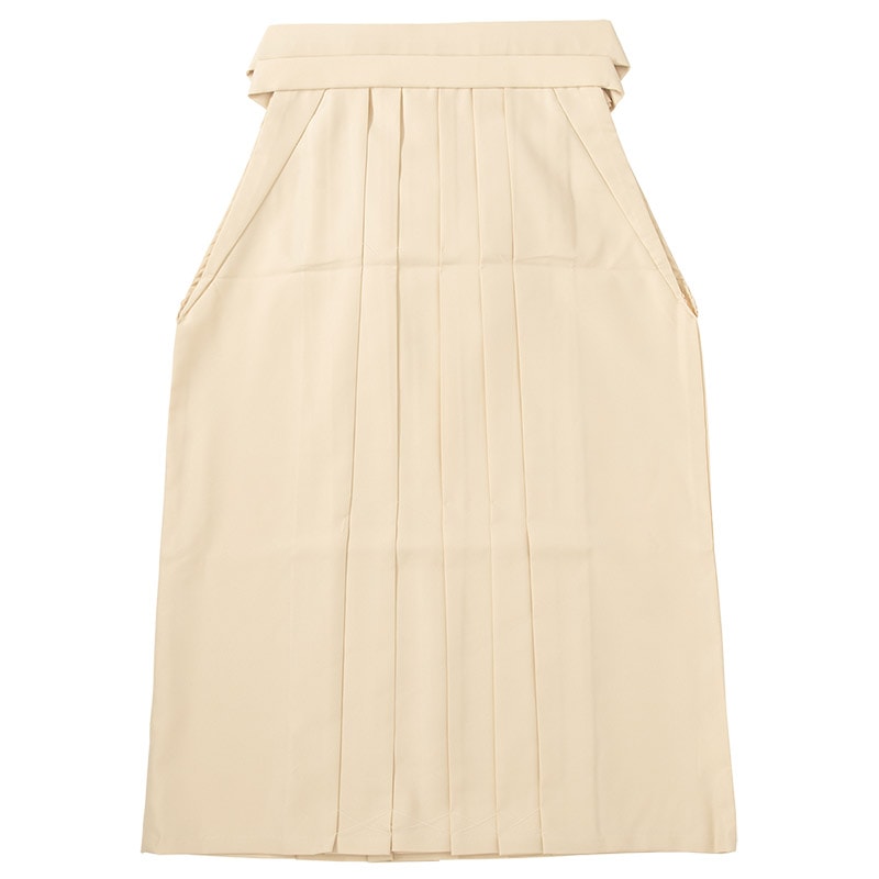 大人女子袴 ベージュ 無地 2Wサイズ 難物 中国製