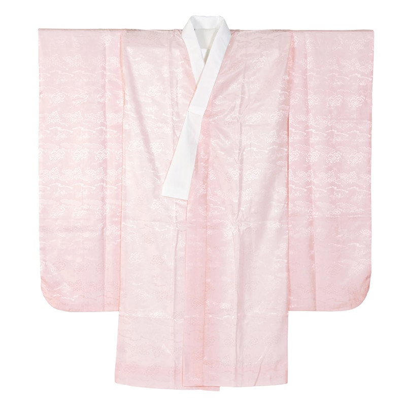 長襦袢 振袖用 ポリ ピンク 広衿 袖丈285 Wサイズ 中国製