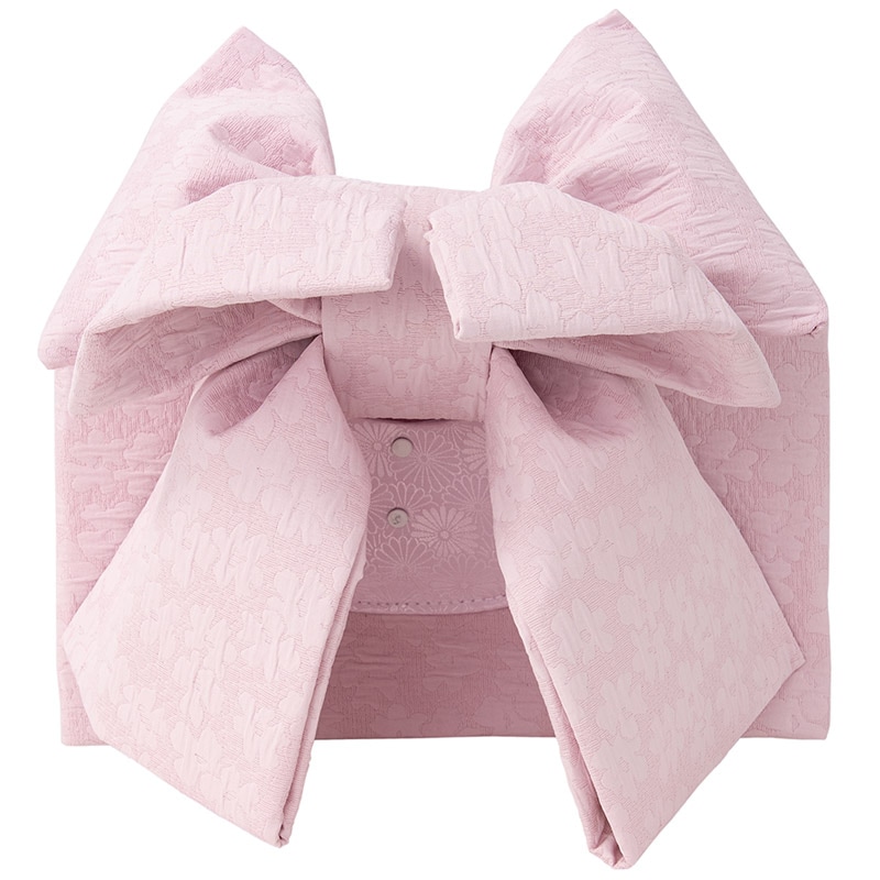 女の子結び帯 ラベンダーピンク デイジー 大