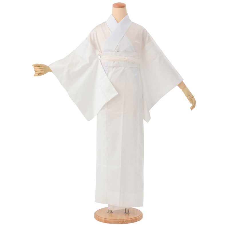 長襦袢 1尺3寸 留袖用 ポリ 白 広衿 178 中国製