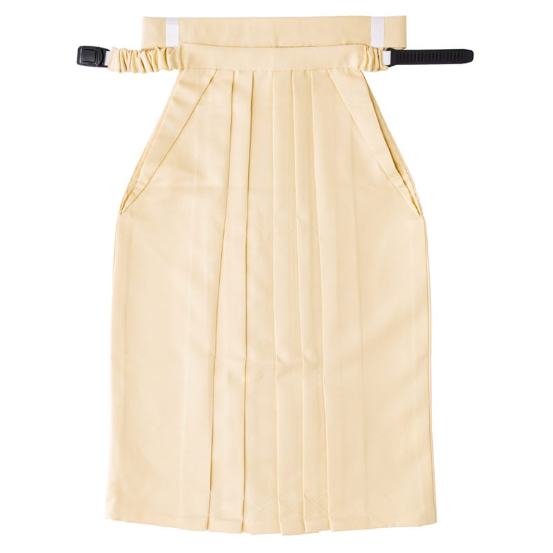 女の子簡易袴 ベージュ 無地 中国製