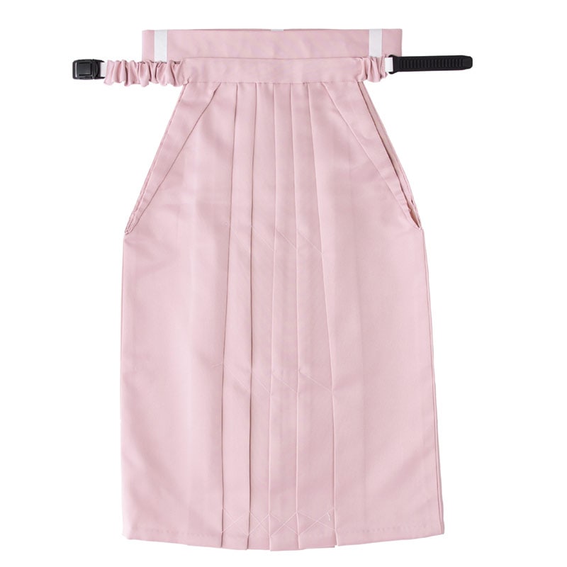 女の子簡易袴 薄ピンク 無地 中国製