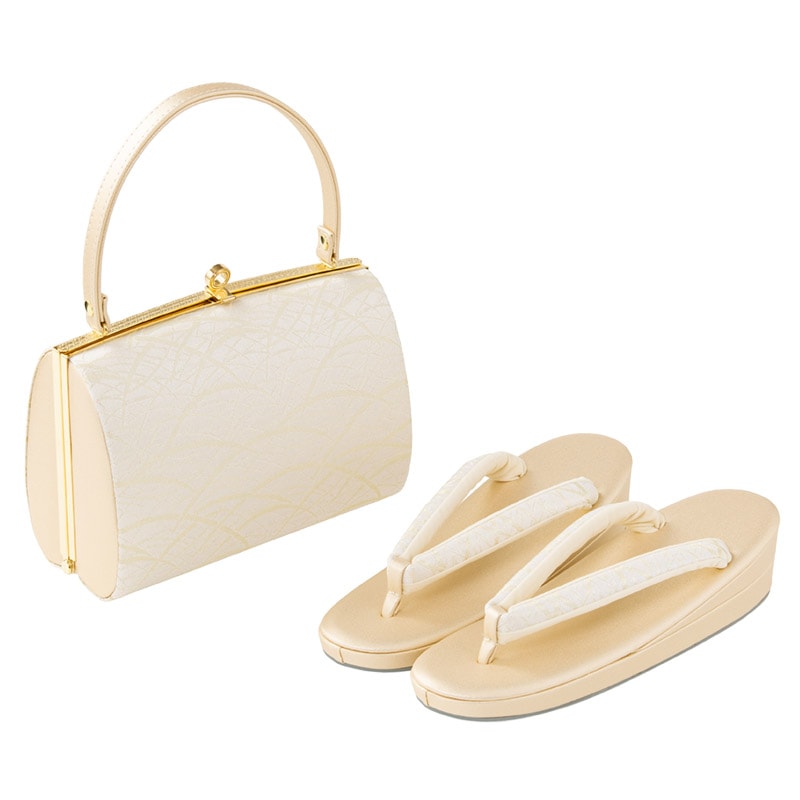 草履バッグセット 留袖用 金 ススキ柄 L寸