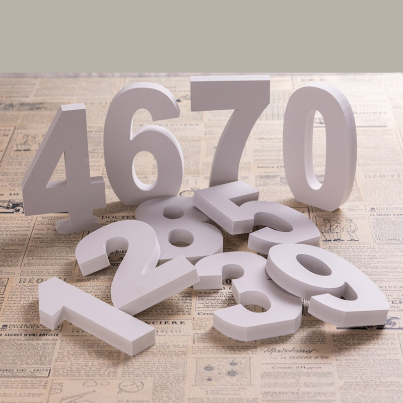 PVCナンバー「0-9」10文字セット 高さ18cm