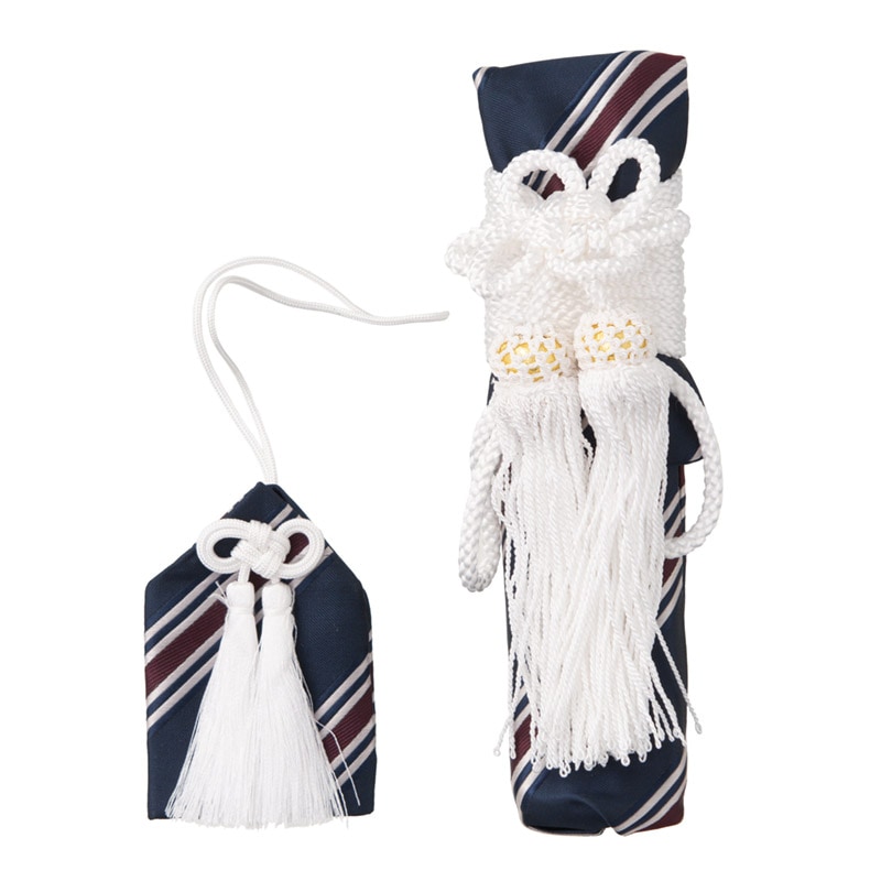 男の子かいけん・お守りセット 紺エンジ縞 中国製