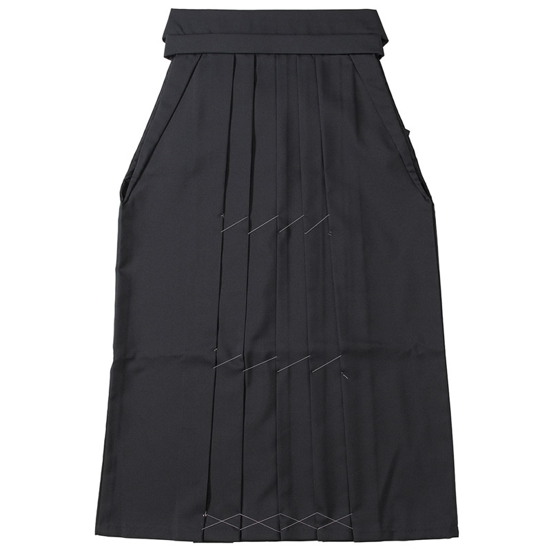 大人女子袴 黒 無地 103cm Wサイズ 難物 中国製