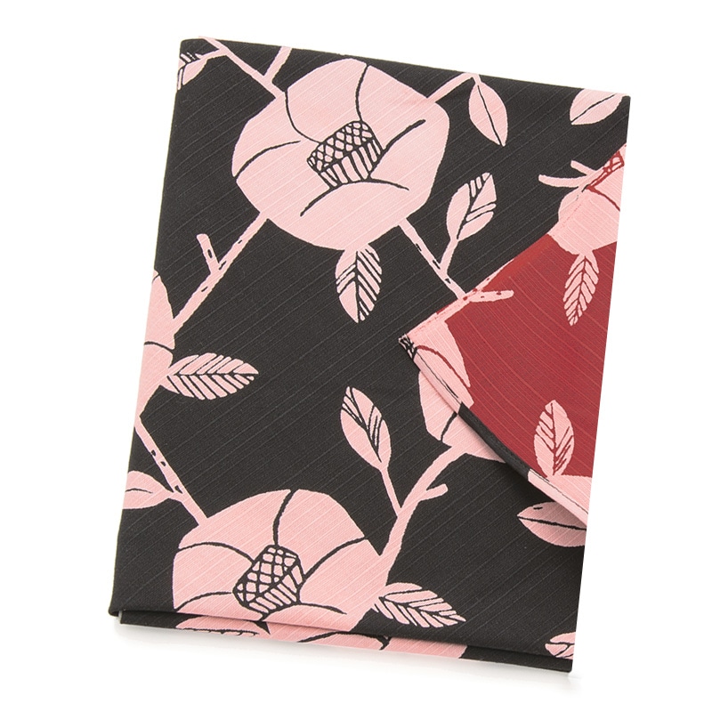 風呂敷 椿 墨色 11-13 105×105cm