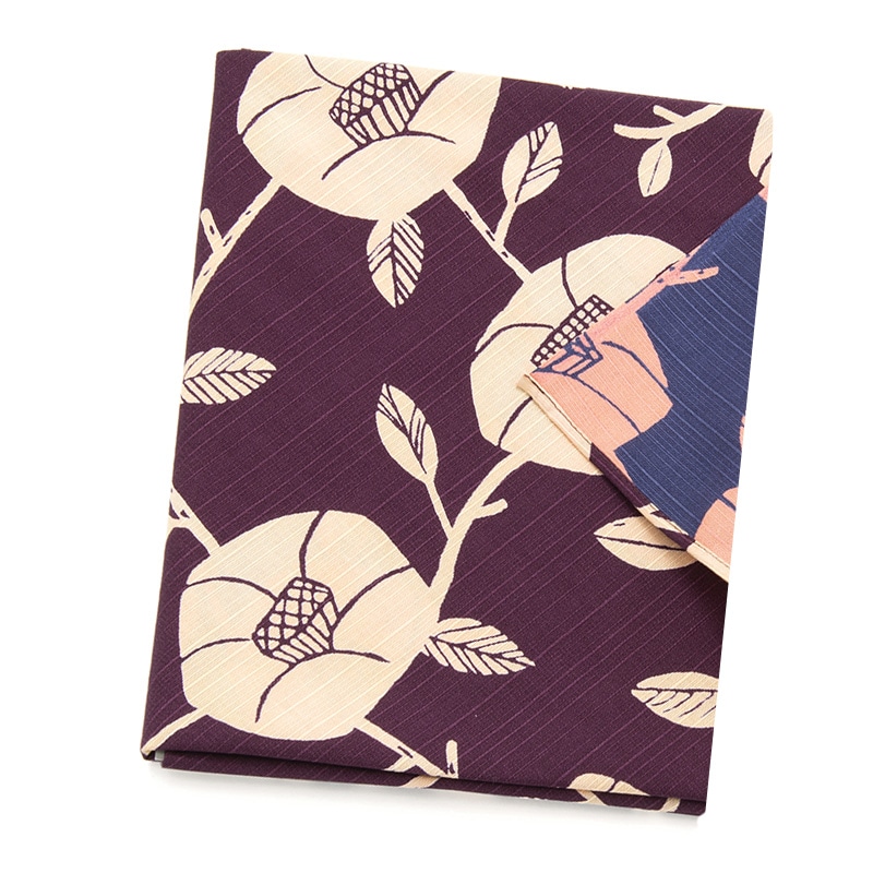 風呂敷 椿 紫根色 11-15 105×105cm